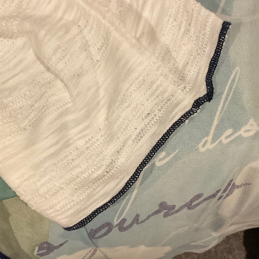 Pol White And Blue Patchwork Tunic - image 4